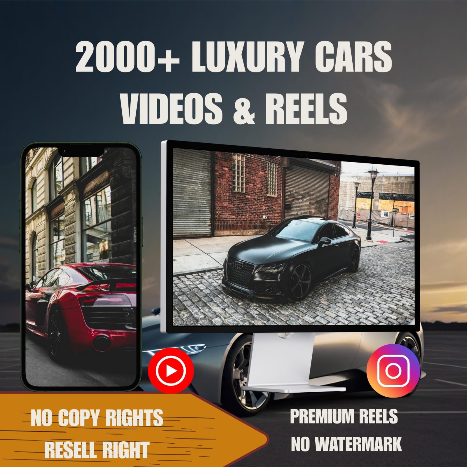High-Quality Car Edit Reels Bundle for Instagram – Viral Automotive Edits & Templates